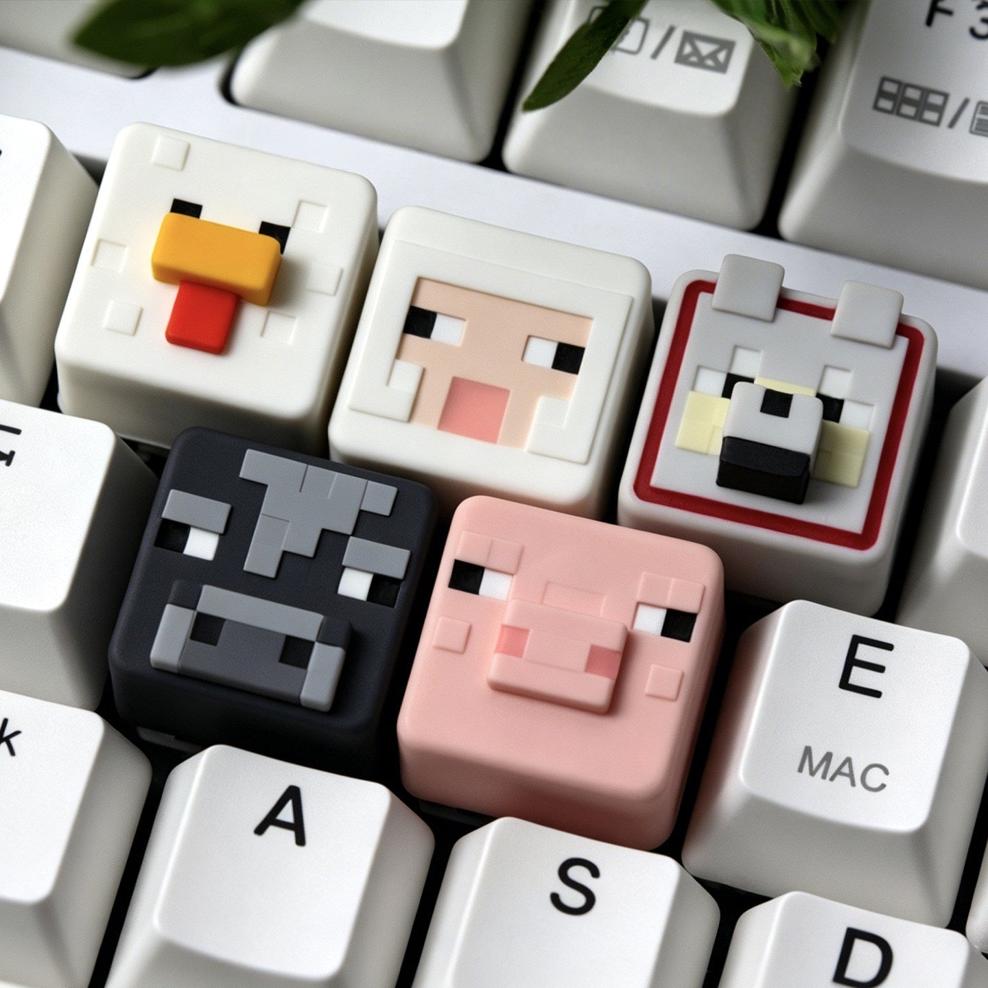 Pixel Cow Artisan Keycap