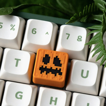 Pixel Pumpkin Artisan Keycap